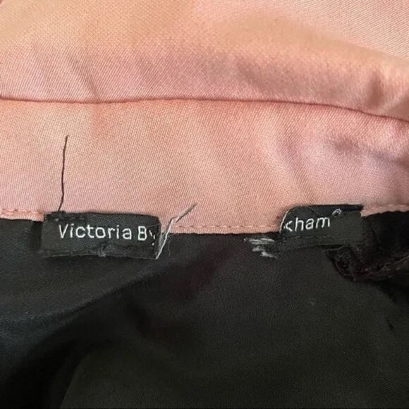 Victoria by Victoria Beckham Colour Block With Silk Overlay Shift Dress,… - Picture 15 of 15